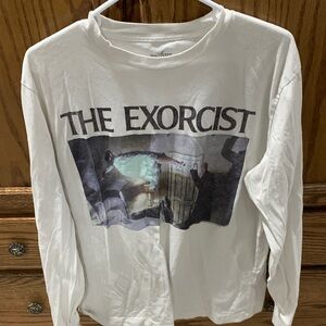 Hollister White Long Sleeve Tee with Graphic